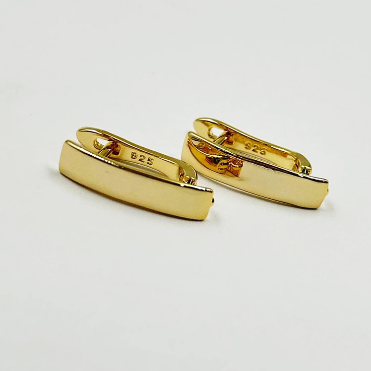 Швензы Геометрия цвет золото 17,3*4,3мм