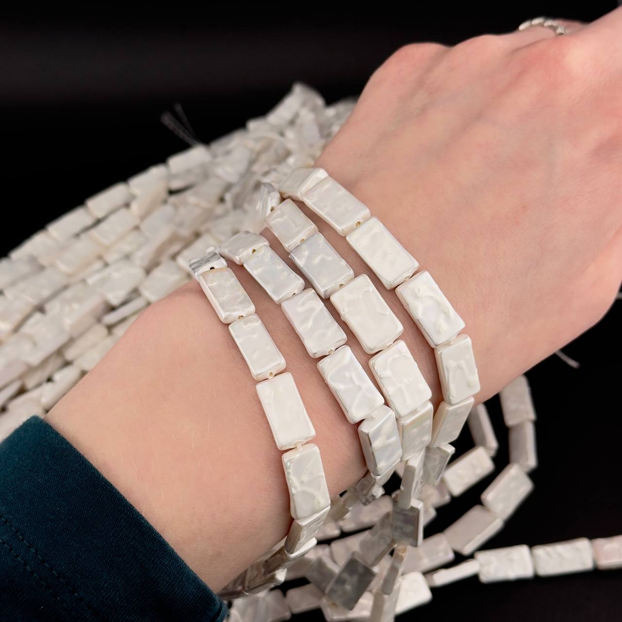 Майорка цвет белый размер 15,5*8,6мм