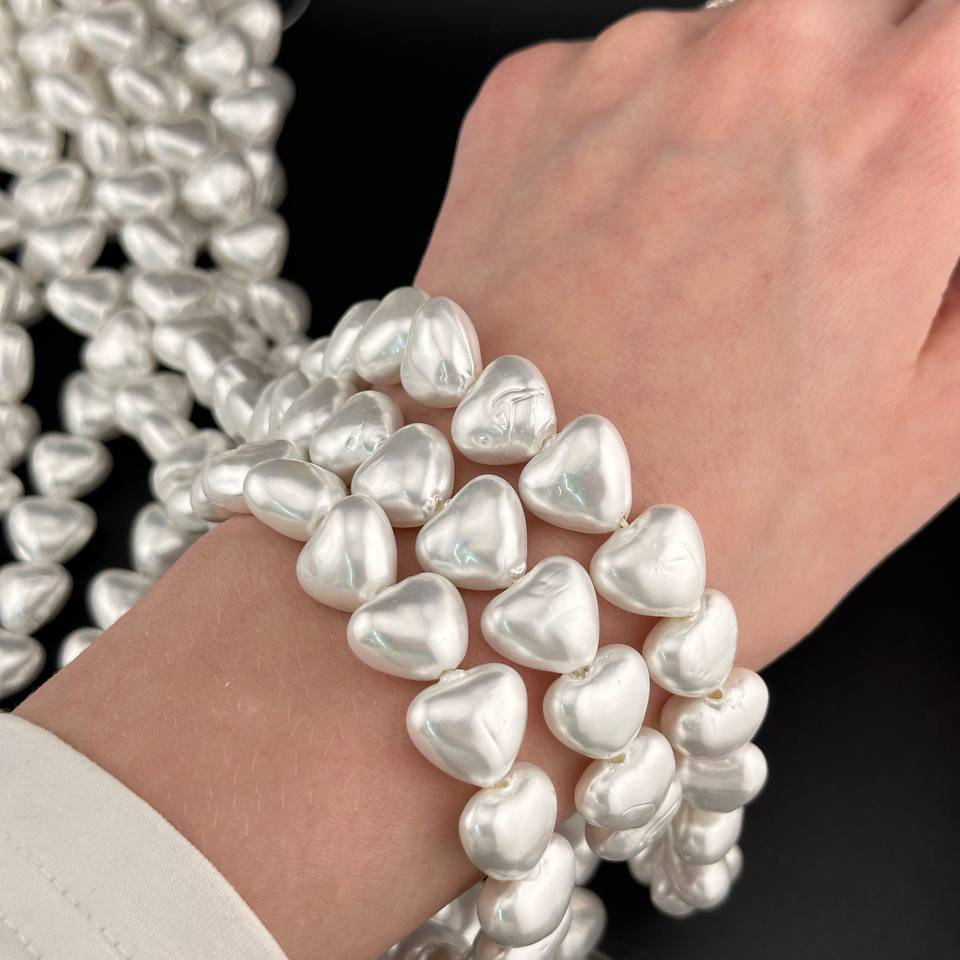 Майорка цвет белый размер 14*13мм