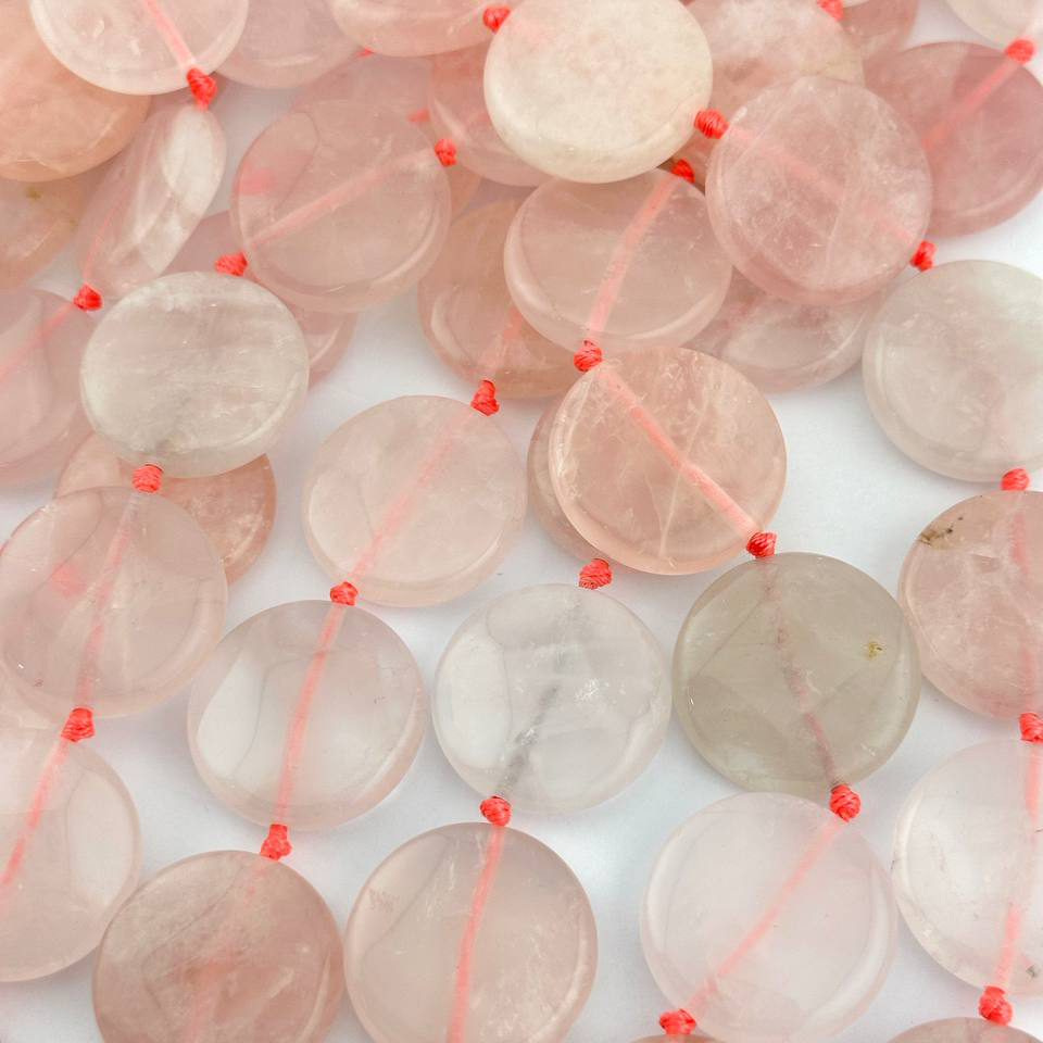 Кварц розовый размер 30мм натуральный камень