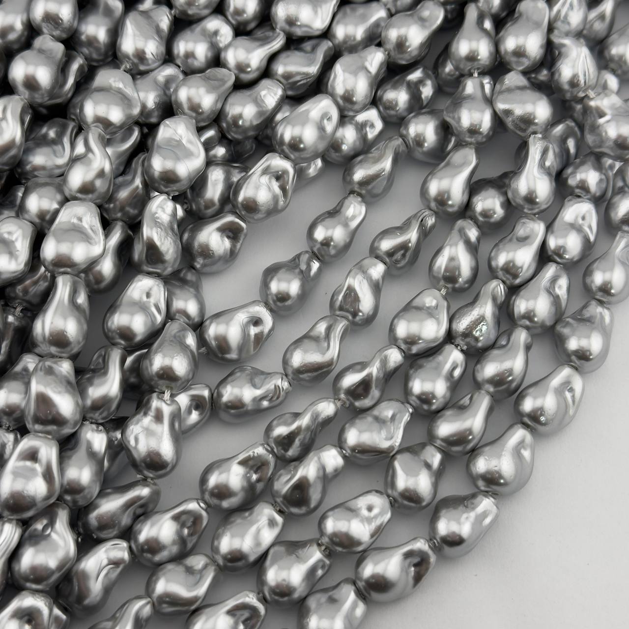 Майорка касуми цвет серый размер 11*14мм