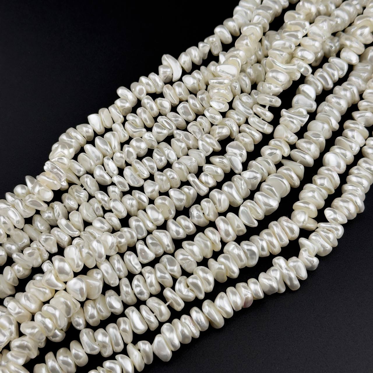 Майорка цвет белый размер 9*5мм