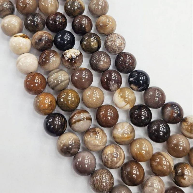 Бусины Опал древесный размер 10мм натуральные камни